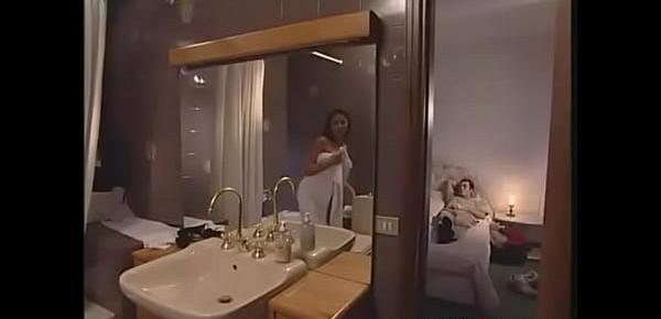 Cougar seduce young guy in hotelroom